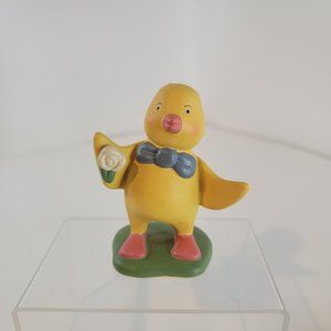 Duck Yellow Chick with Rabbit Bunny Figurine by Bonnie Lynn for Russ Friendship
